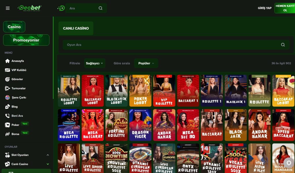 deobet canlı casino